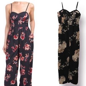 ANTHROPOLOGIE | Band Of Gypsies Floral Jumpsuit Sleeveless Wide Leg Medium